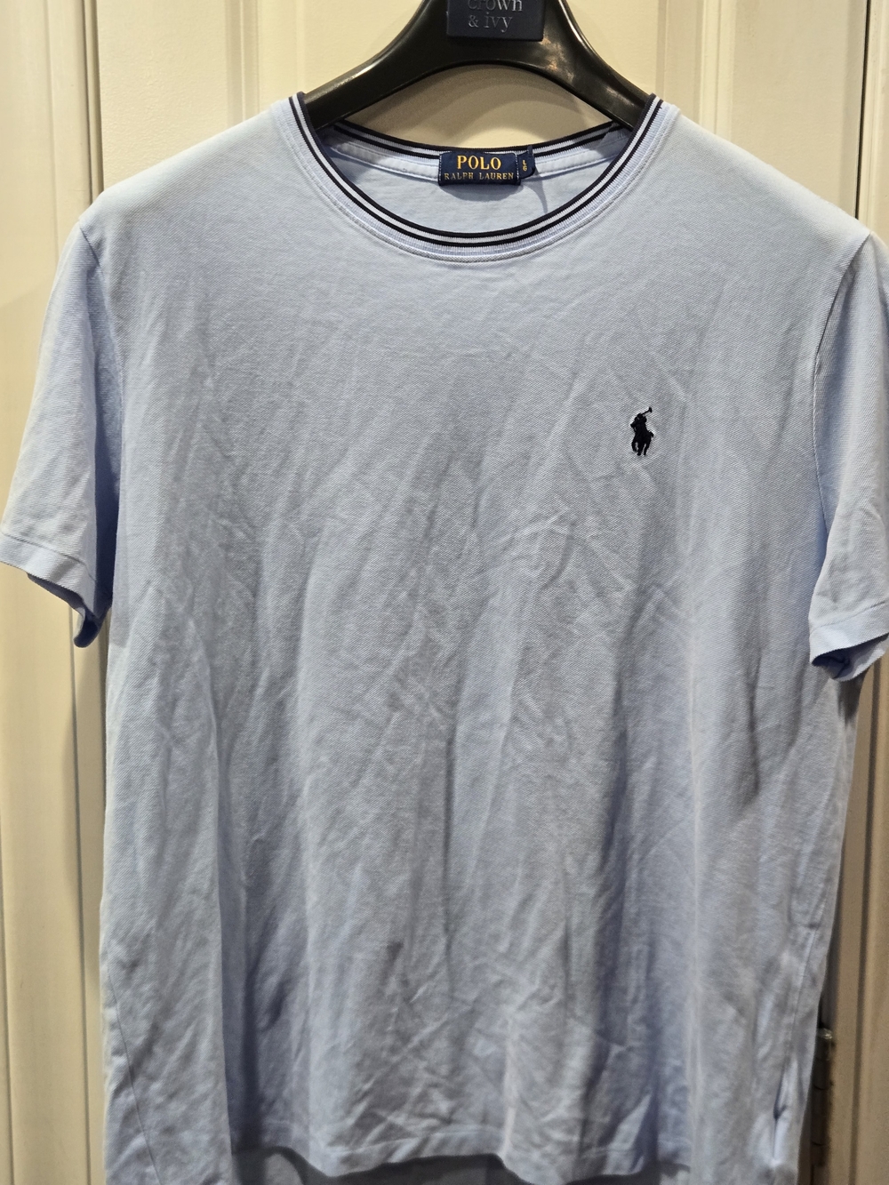 Polo by Ralph Lauren Light Blue Knit Crew Neck T-Shirt